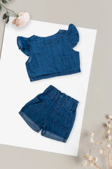 Flutter Sleeve Denim Co-Ord Set