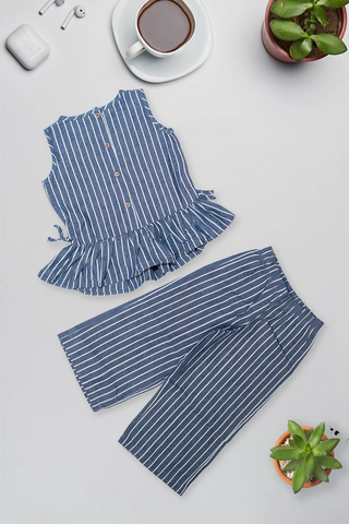 Denim Stripe Co-Ord Set