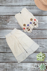 Ivory Floral Co-ord Set