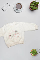 Love Heart Cream Sweatshirt