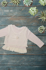 Pastel Lace Layered Baby Top