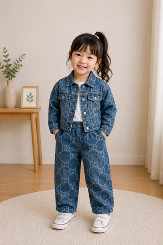 Monogram Denim Co-ord Set