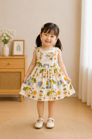 Jungle Safari Printed Frock