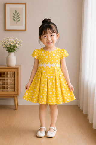Sunny Heart Print Dress