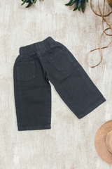 Midnight Wide-Leg Denim Pants