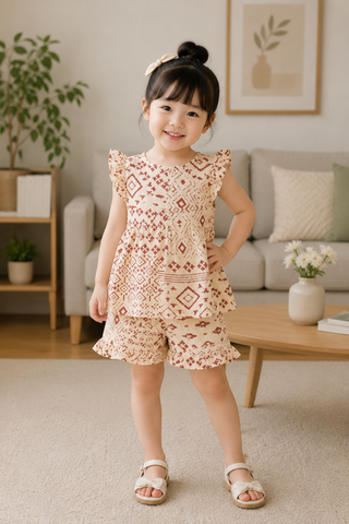 Boho Breeze Shorts Set