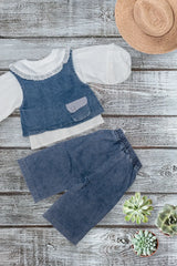 Classic Denim Bow Co-ord Set