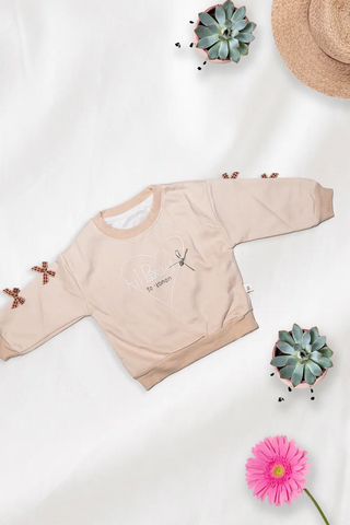 Hi Bear Bow Sleeve Sweatshirts