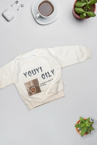 Urban Patch Cream Sweatshirt