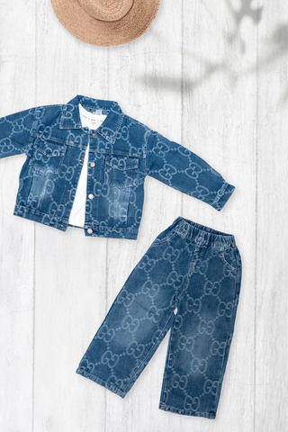 Monogram Denim Co-ord Set