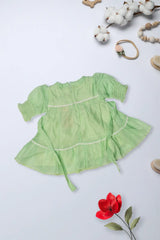 Mint Blossom Ruffle Dress