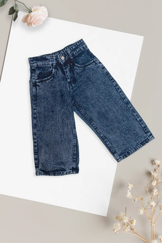 Dark Wash Denim Culottes