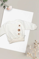 Floral Bliss White Sweatshirt