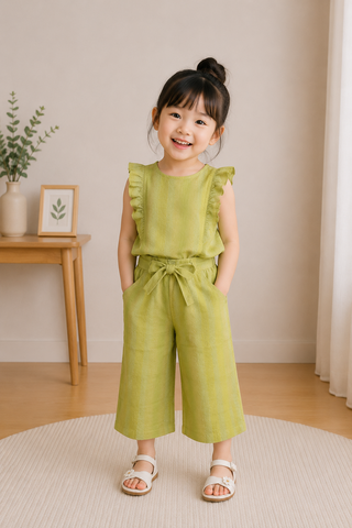Lime Ruffle Co-ord Set