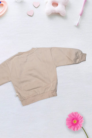 Urban Text Beige Sweatshirt