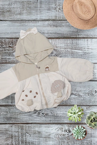 Cozy Mushroom Hooded Windbreaker