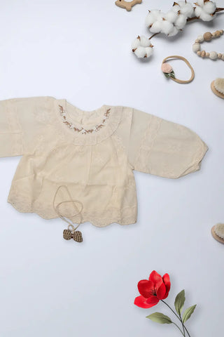 Elegant Lace Embroidered Baby Dress