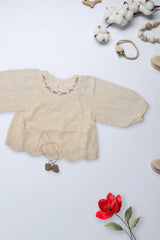 Elegant Lace Embroidered Baby Dress
