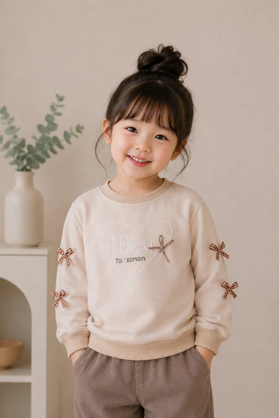 Hi Bear Bow Sleeve Sweatshirts