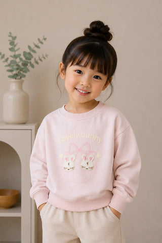 Lovely Bunny Pink Sweatshirt