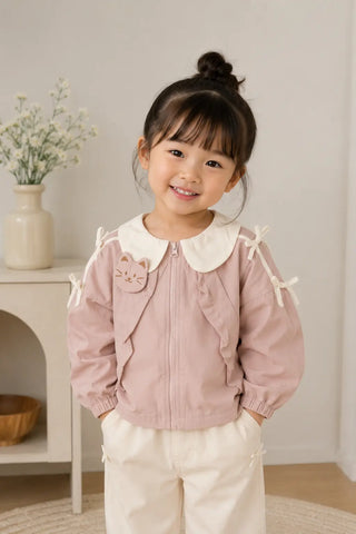 Kitty Collar Pink Jacket