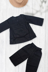 Midnight Elegance Ethnic Co-Ord Set