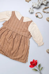 Vintage Beige Collar Dress