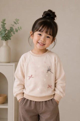 Pastel Love Bow Sweatshirt