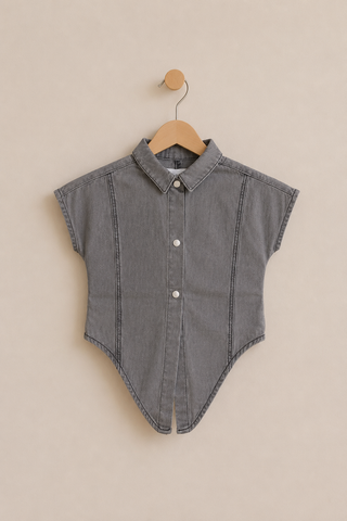 Urban Edge Denim Top