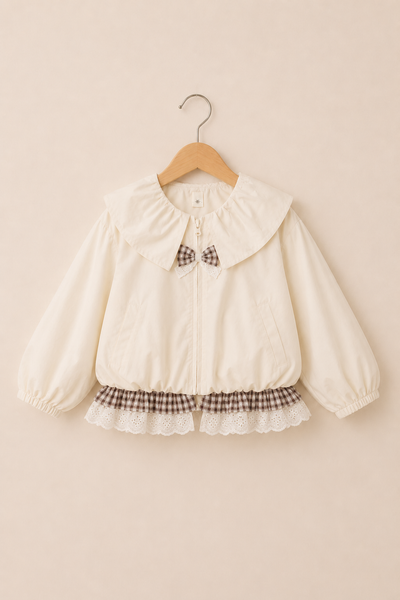 Snowy Kitty Frill Jacket