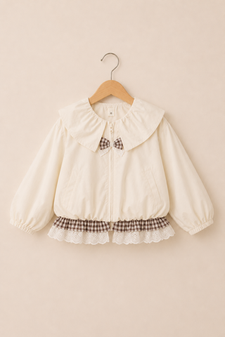 Snowy Kitty Frill Jacket