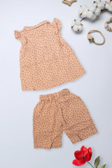 Peach Blossom Collar Co-Ord Set