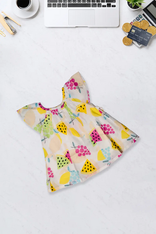 Tutti Frutti Flutter Top