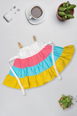 Rainbow Bunny Tiered Dress