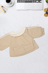 Cream Kitty Bow Collar Jacket