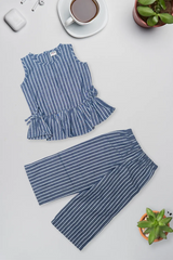 Denim Stripe Co-Ord Set
