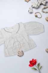 Elegant White Lace Baby Dress
