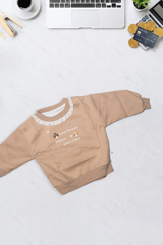 Love House Frill Neck Sweatshirt