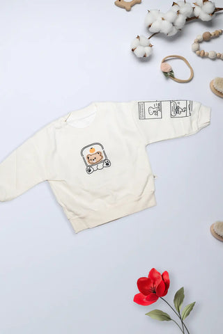 Cute Bear Patch Sweatshirt