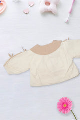 Cream Kitty Ribbon Jacket