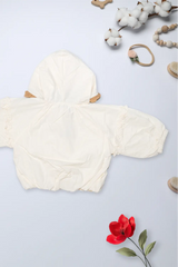 Snowflake Bow Hooded Jacket