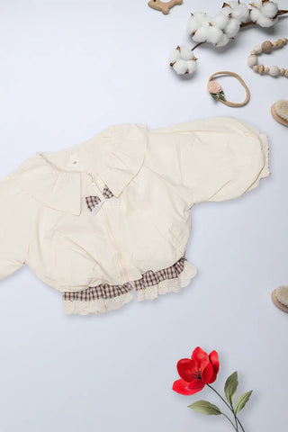 Snowy Kitty Frill Jacket