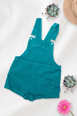 Teal Kids Dungaree Romper