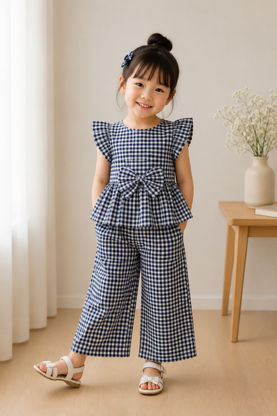 Classic Gingham Bow Co-Ord Set
