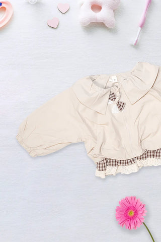 Cream Kitty Lace Jacket