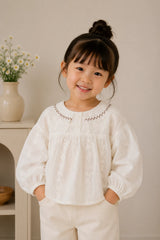 Elegant White Lace Baby Dress