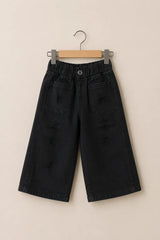 Midnight Wide-Leg Denim Pants