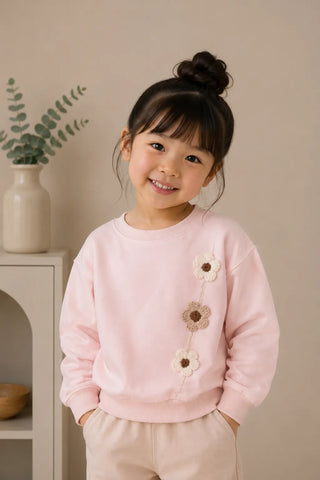 Blush Floral Sweatshirt