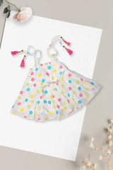 Pastel Flower Tier Dress