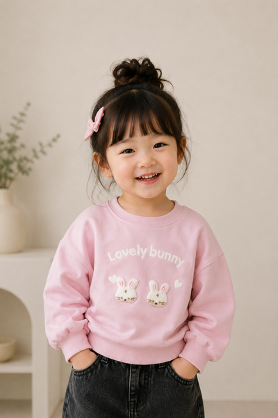 Lovely Bunny Pink Sweatshirts